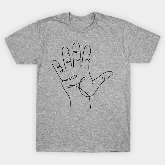 High Five, hi 5, black T-Shirt by big_owl